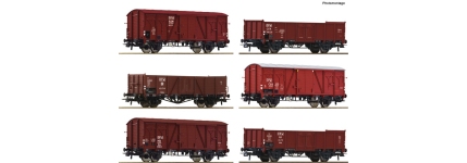 Roco 6600098 - H0 - 6-tlg. Set Güterwagen Jubiläum 60 Jahre OPW, Ep. III